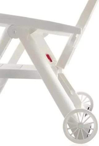Shaf Sp Garden Tumbona Plegable, Blanco, 56x189x69