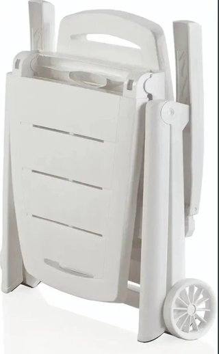 Shaf Sp Garden Tumbona Plegable, Blanco, 56x189x69