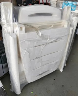 Shaf Sp Garden Tumbona Plegable, Blanco, 56x189x69
