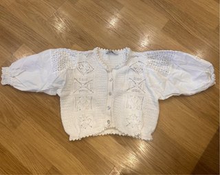 Cardigan blanco bebé