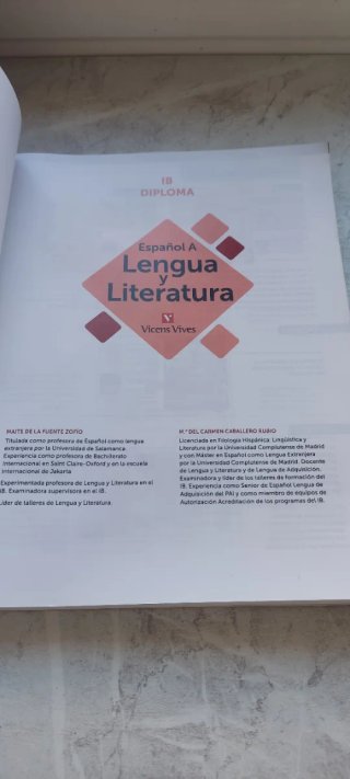 Lengua y Literatura Español A