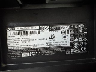 Monitor HP 24uh 24" K5A38AA Full HD VGA