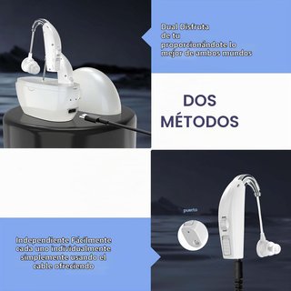 Amplificadores auditivos MEDca recargables (par)