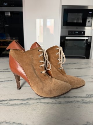 Botines Chloe Ante y Piel Talla 38