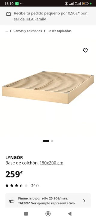 Base cama madera Ikea