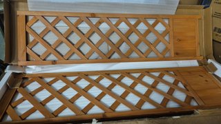 Jardinera con Enrejado Madera 145cm Natural