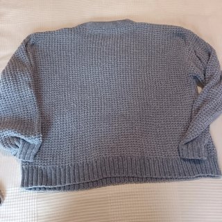 Jersey terciopelo azul talla L