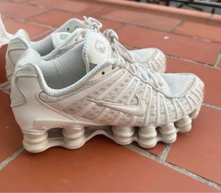 Nike Shox TI Beige/Blanco