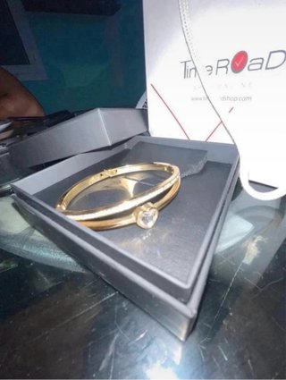 Pulsera Time Road Dorada