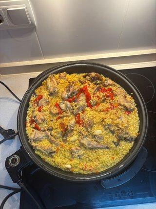 Paellera Eléctrica con Tapa Cristal y Termostato