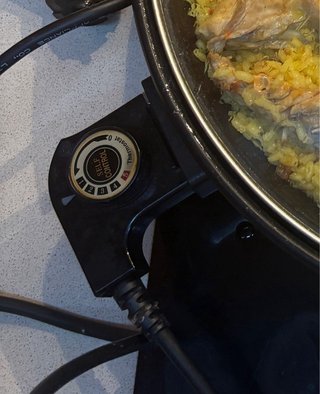 Paellera Eléctrica con Tapa Cristal y Termostato