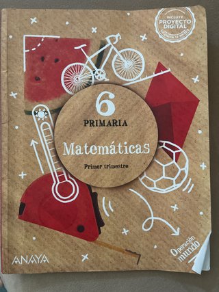 Matemáticas primer trimestre, primaria Anaya
