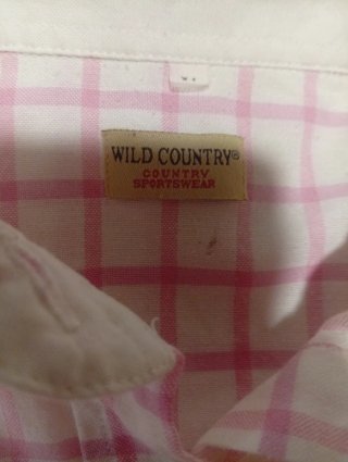 Camisa Wild Country Sportswear cuadros rosa mujer