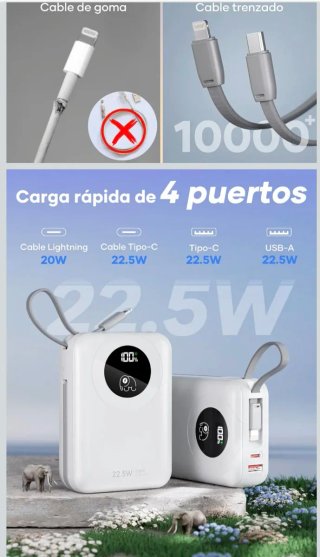 Power Bank 20000 mAh Blanco