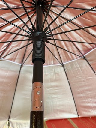AKTIVE Sombrilla parasol antiviento de 220 cm Rojo