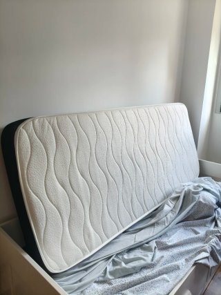 Cama IKEA Brimnes Extensible Blanca con Cajones