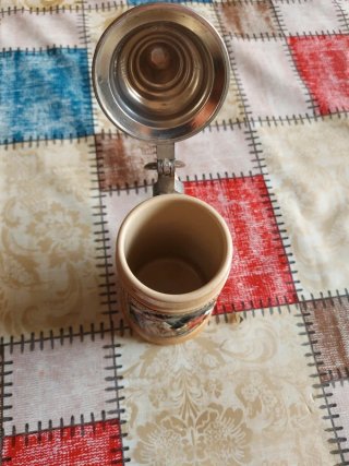 Boccale Birra DRM Ceramica Peltro
