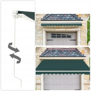 COSTWAY Toldos Exterior Terraza Retractil Plegable