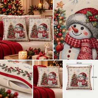 Pack 2 Cojines Navidad Gobelino 45x45 cm