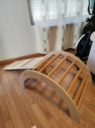 Arco Montessori y Rampa Madera