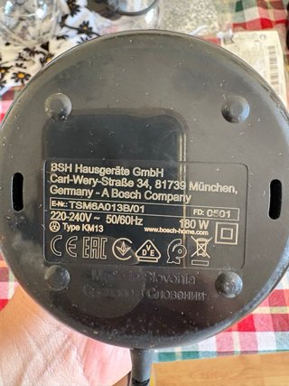 Molinillo de café Bosch TSM6A013B 180W