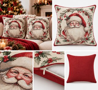 Pack 2 Cojines Navidad Gobelino 45x45 cm