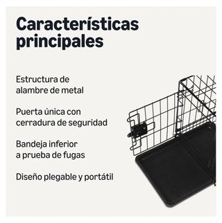 Jaula Metálica Plegable Amazon Basics