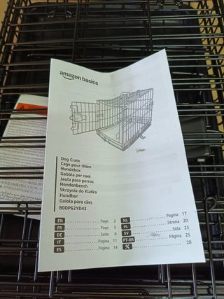 Jaula Metálica Plegable Amazon Basics