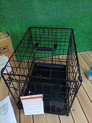 Jaula Metálica Plegable Amazon Basics