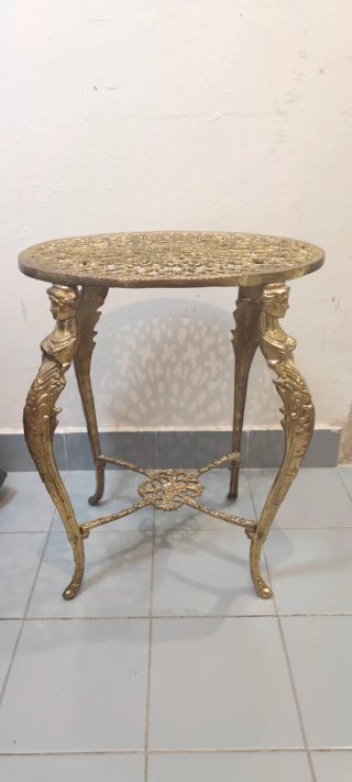Mesa antigua bronce estilo Imperio Luis XVI