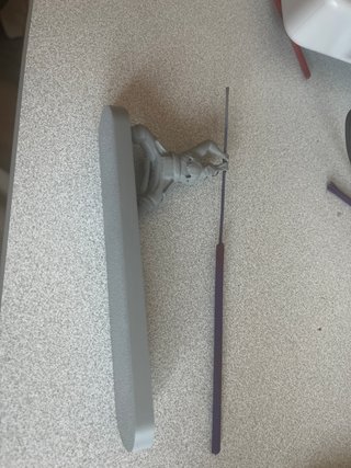 Soporte incienso figura samurai gris