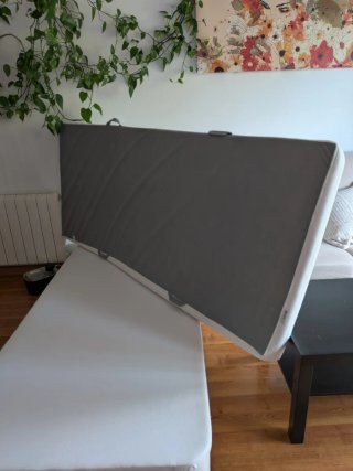 Colchón Individual con Canapé Blanco Ikea