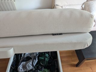 Colchón Individual con Canapé Blanco Ikea