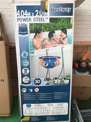 Piscina desmontable metal/plástico 4x2