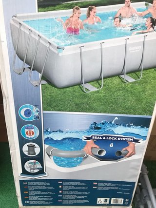 Piscina desmontable metal/plástico 4x2