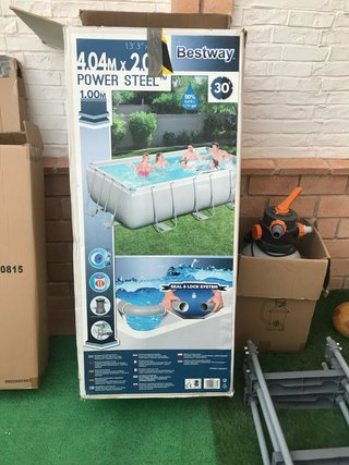 Piscina desmontable metal/plástico 4x2
