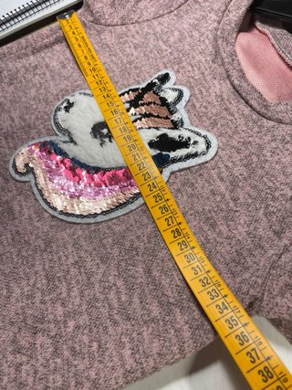 Vestido invierno unicornio lentejuelas