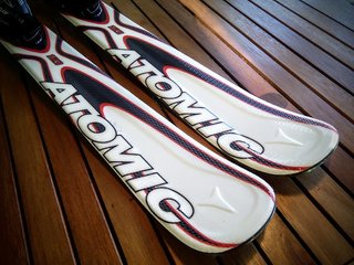 Snowblades 120 cm. Sci corti. Big Foot.