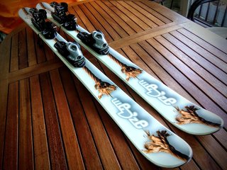 Snowblades 120 cm. Sci corti. Big Foot.