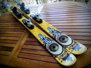 Snowblades 120 cm. Sci corti. Big Foot.