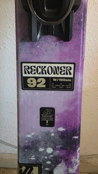 Esqui freestyle K2 Reckoner 92 159cm Esquís Nuevos