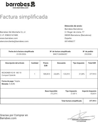 Esqui freestyle K2 Reckoner 92 159cm Esquís Nuevos