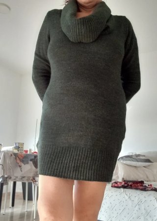 Vestido Verde Botella de Invierno