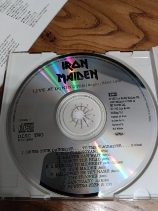 Iron Maiden Live Donington 2CD Japón