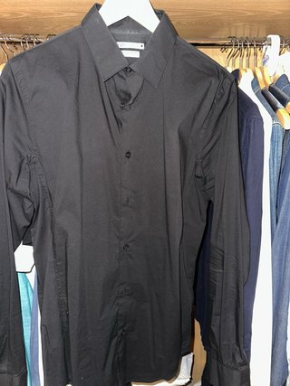Camisa Negra Zara Talla M