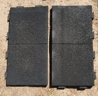 Losetas de Caucho Encastrables 100x50cm.