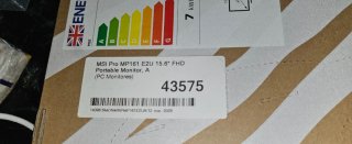 Monitor Portátil MSI Pro MP161 FHD 15.6