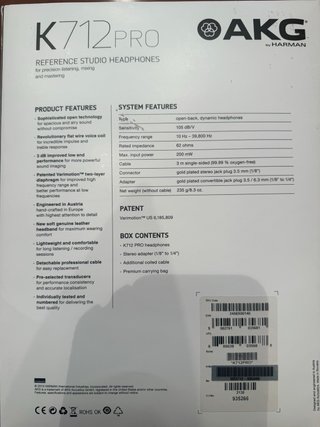 Auriculares AKG K712 Pro