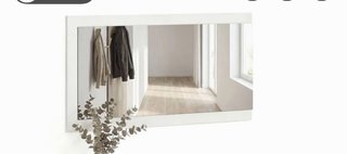 Espejo de Pared Rectangular Blanco 95 cm