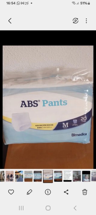 Para la incontinencia de adultos, de leve a grave